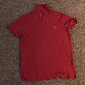 Red Medium Polo by Ralph Lauren Custom Fit